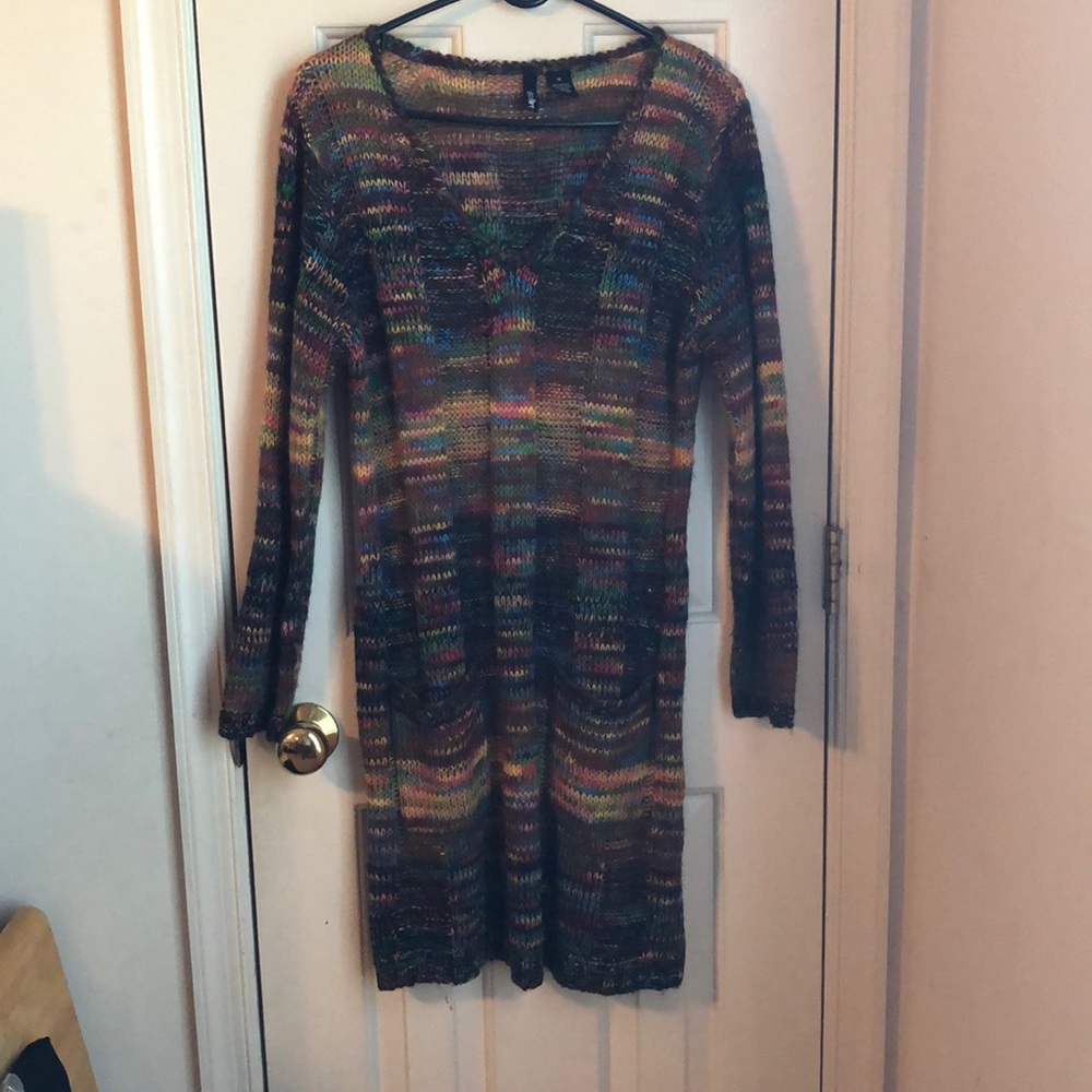 Multi-Color Sweater Dress
